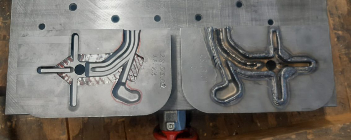 Gussform vor Reparatur